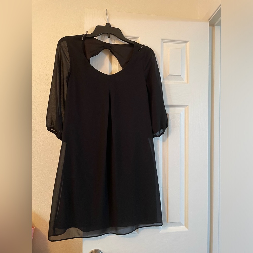 Beautiful NWOT Black Long Sleeve BCX Dress